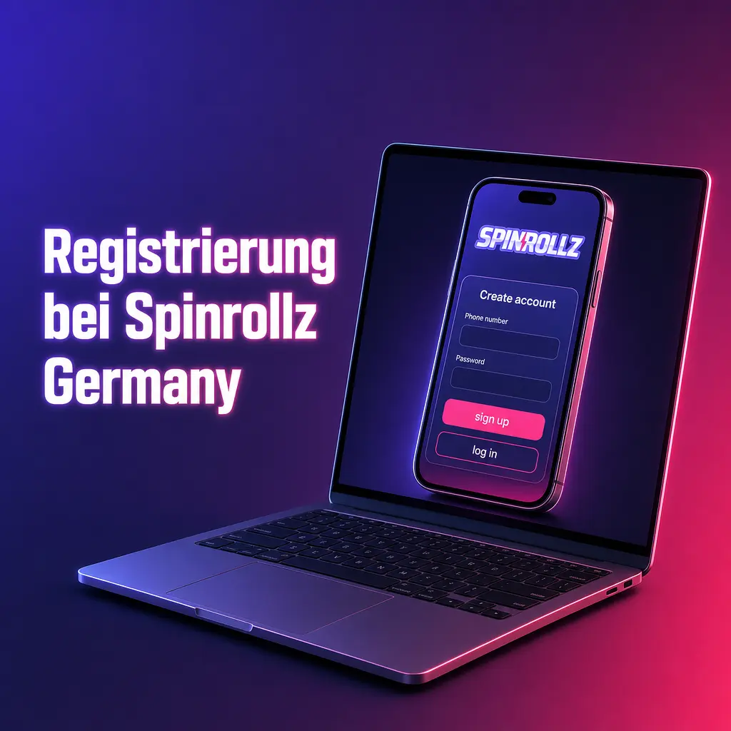 Registrierung bei Spinrollz Germany