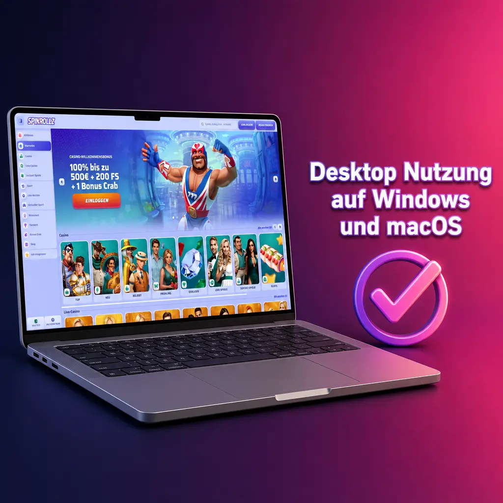Desktop Nutzung auf Windows und macOS